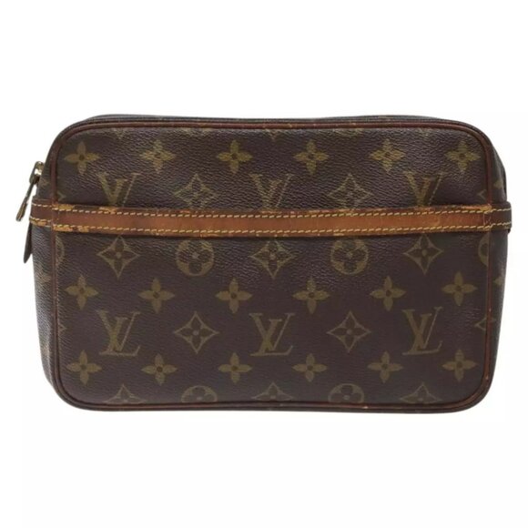 LOUIS VUITTON Monogram Compiegne 23 Clutch Bag - Picture 1 of 16